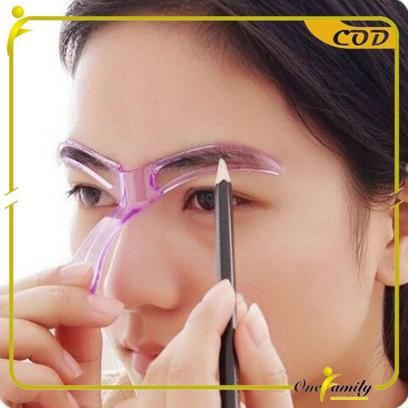 (8 in 1)Cetakan Alis 8 IN 1 Eyebrow Template Alat Cetakan Alis Korea