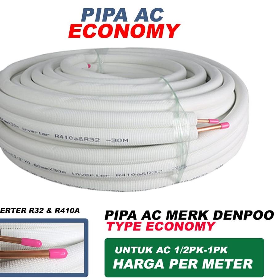 ➦ DENPOO PIPA AC EKONOMI 1/2PK - 1PK ( PER METER ) ✤