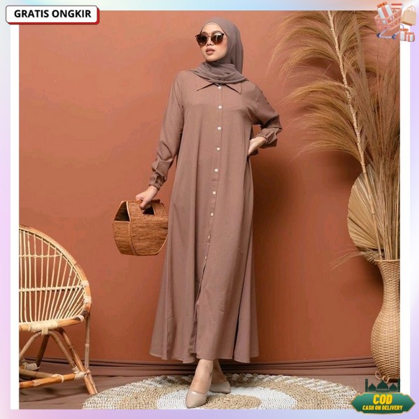 Bsju Mewah Gamos Polos Idul Fitri Atssan Branded Murah Ganis Dreds Ataaan Adem Arasan Terbaru Pakaia