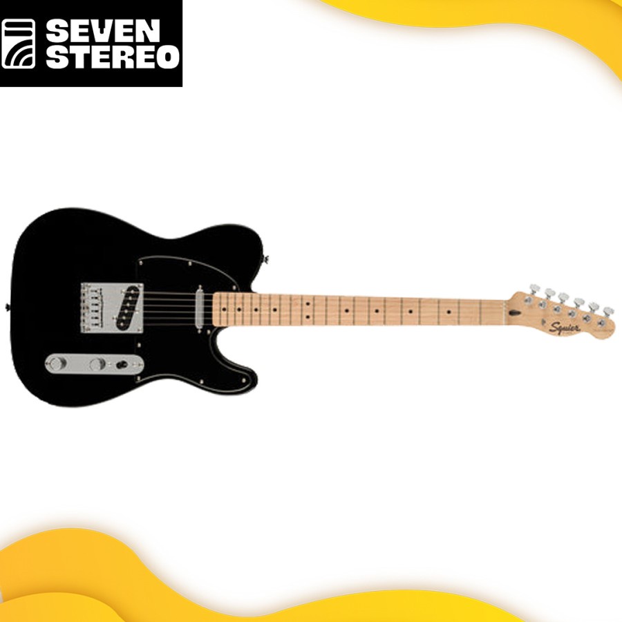 Squier FSR Affinity Series Telecaster Electric Guitar Maple FB Black