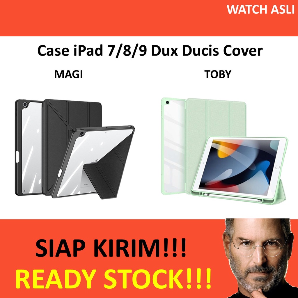Case iPad 9 8 7 10.2 Inch 2021 Gen Dux Ducis TOBY MAGI Cover Casing