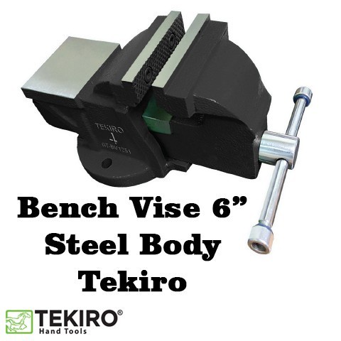 TEKIRO Bench Vise Steel / Catok Meja / Ragum 6&quot; 6in 6 in 6 inch