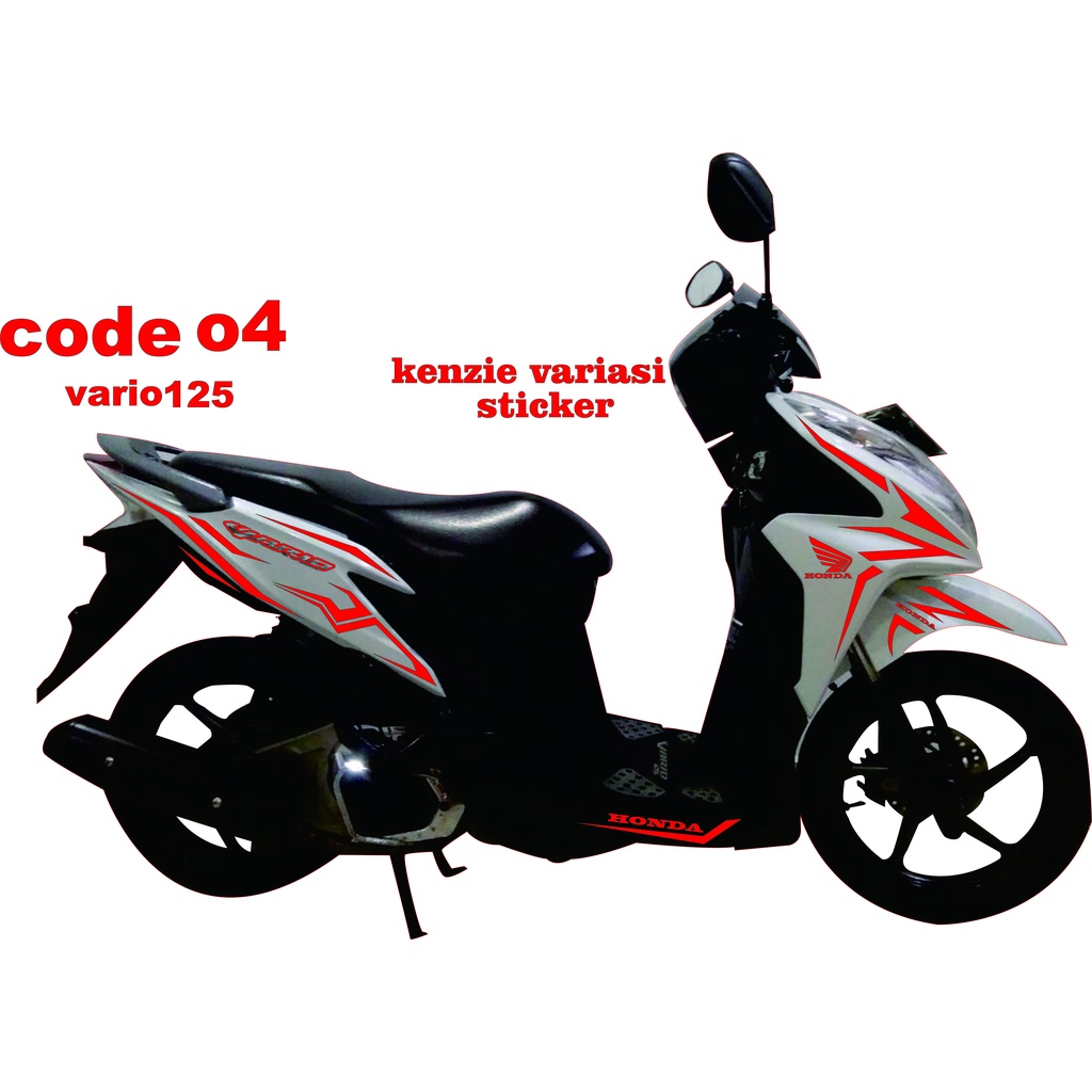 AKSESORIS Stiker Cuting Striping List Body VARIASI Motor VARIO TECNO CBS 125 2011-2014  #04