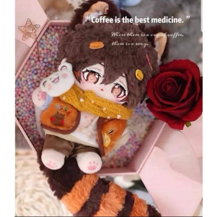 (READY INA/CUMA1/NEW) Boneka 20cm doll zhongli genshin impact bukan kazuha childe cyno tighnari goro