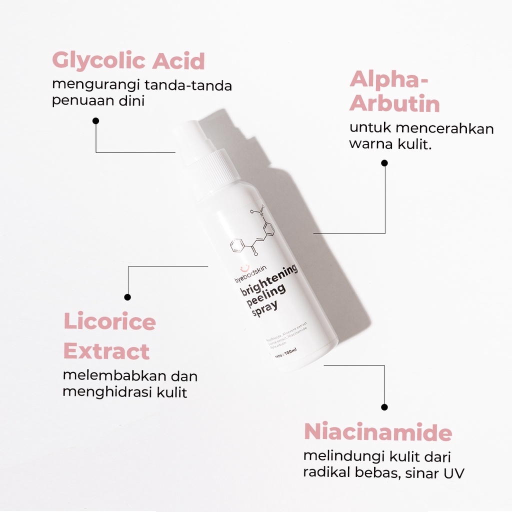 Byebadksin Bundling Hemat Peeling dan Vspray