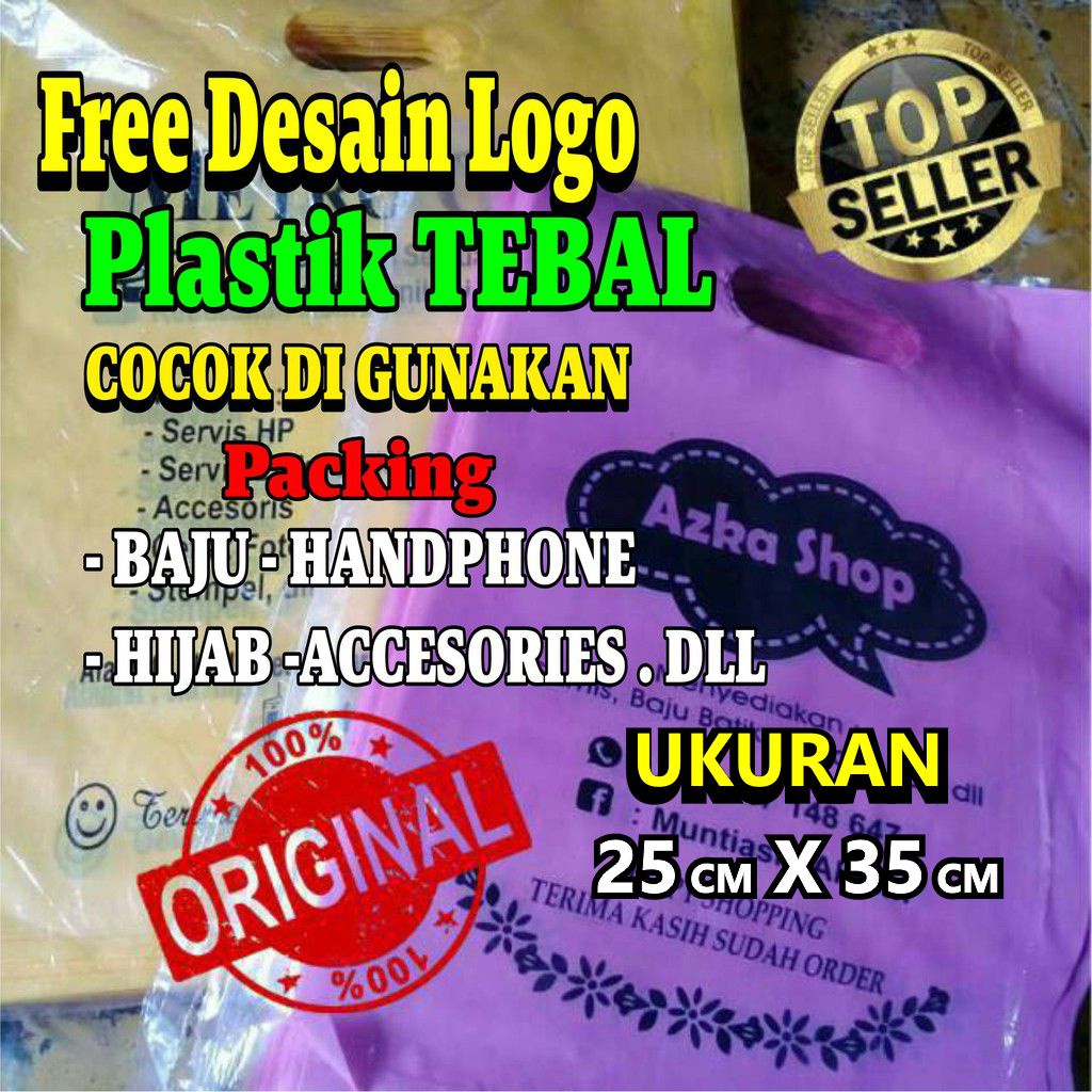 KANTONG PLASTIK SABLON / PLASTIK OLSHOP / CUSTOM SABLON