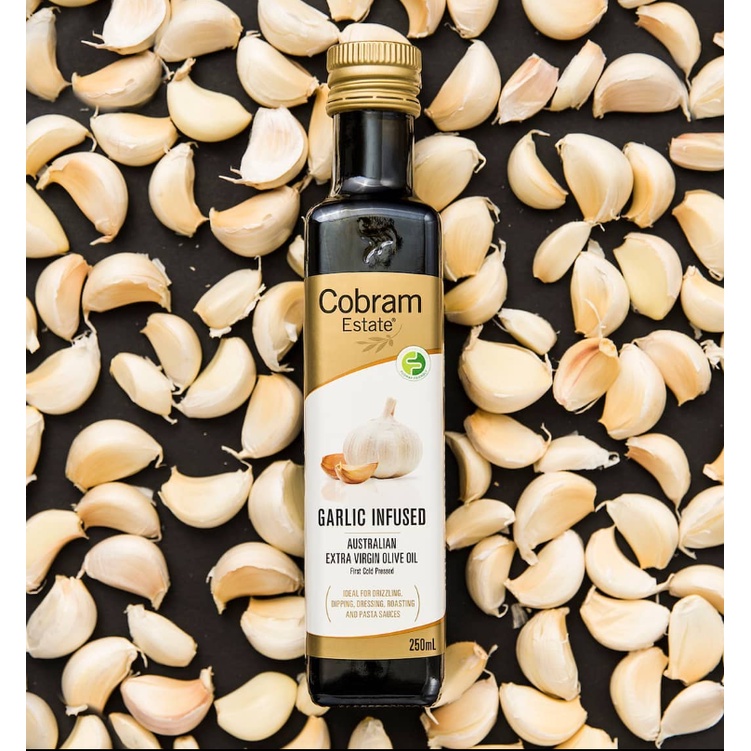 Cobram Estate Garlic Infused Extra Virgin Olive Oil 250ml / Minyak Zaitun Aroma Bawang Putih 250ml