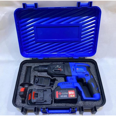 mesin bobok beton tembok hammer drill cordles 88vf hujia type pro-2621