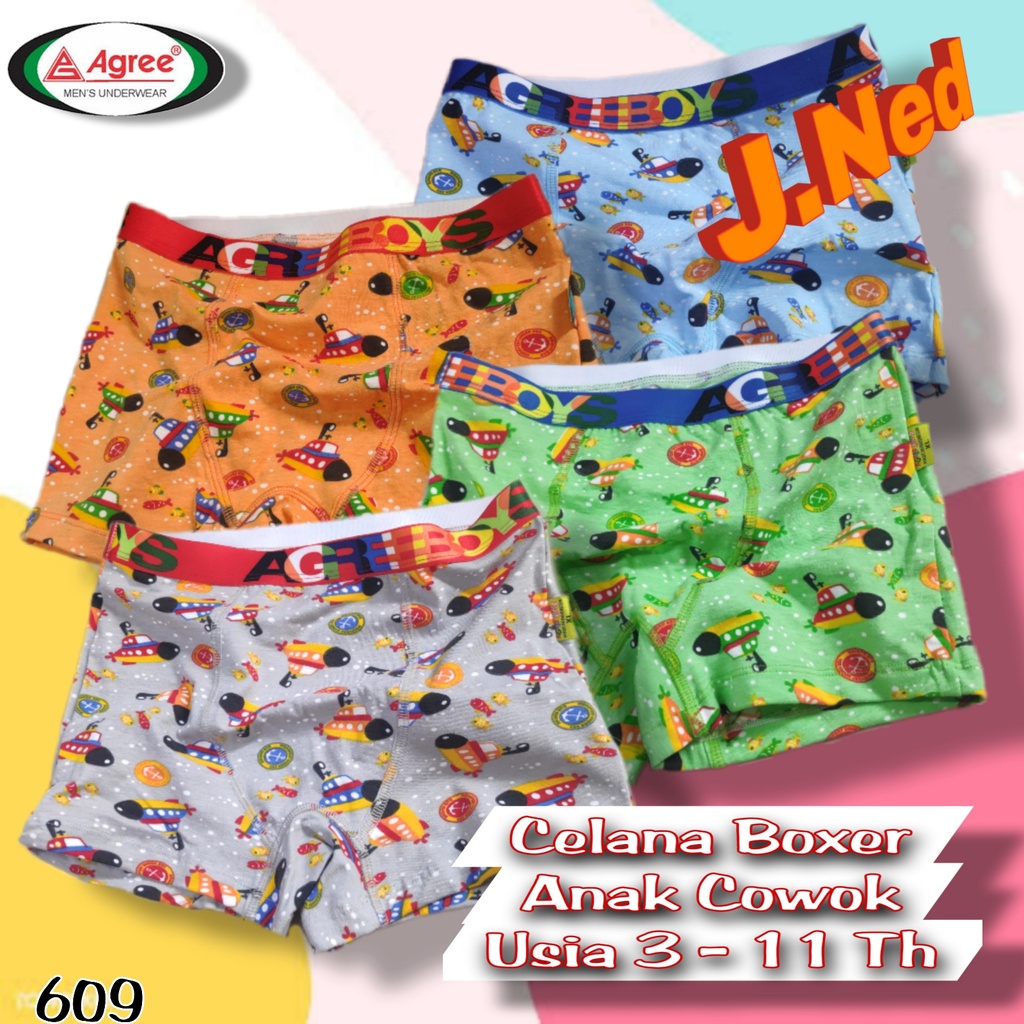 J609 CD BOXER ANAK COWOK AGREE BOYS BOXER ANAK ART A 501