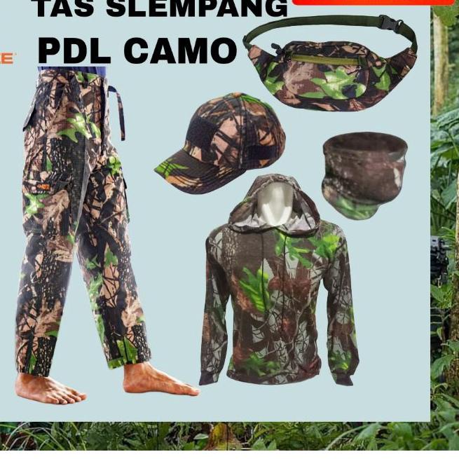 ❀ setelan baju hunting berburu full set tas ~ celana camo pdl ➾