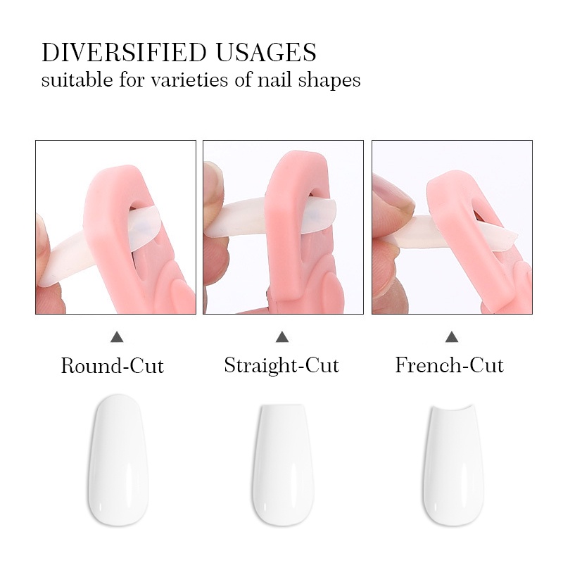 Gunting Kuku U-shaped French Fake Nail Tips Cutter Stainless Steel Kepala Gunting Kuku Manicure Cutter 1pc