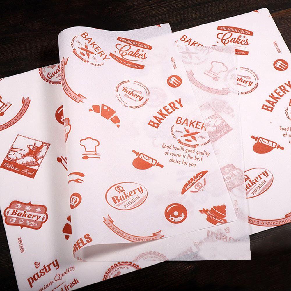 Kertas Kue Anti Minyak Nanas Dekorasi Kue Food Grade Grease Paper Newspaper Style Pembungkus Makanan Anti Lengket Kertas Lilin