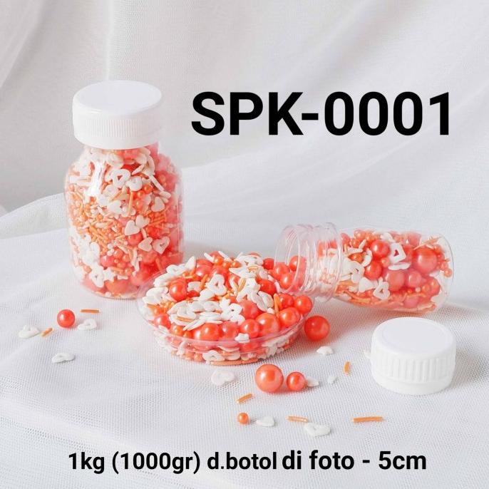 

SPK-0001 Sprinkles sprinkle sprinkel 1kg 1 kg kilo hati meses orange