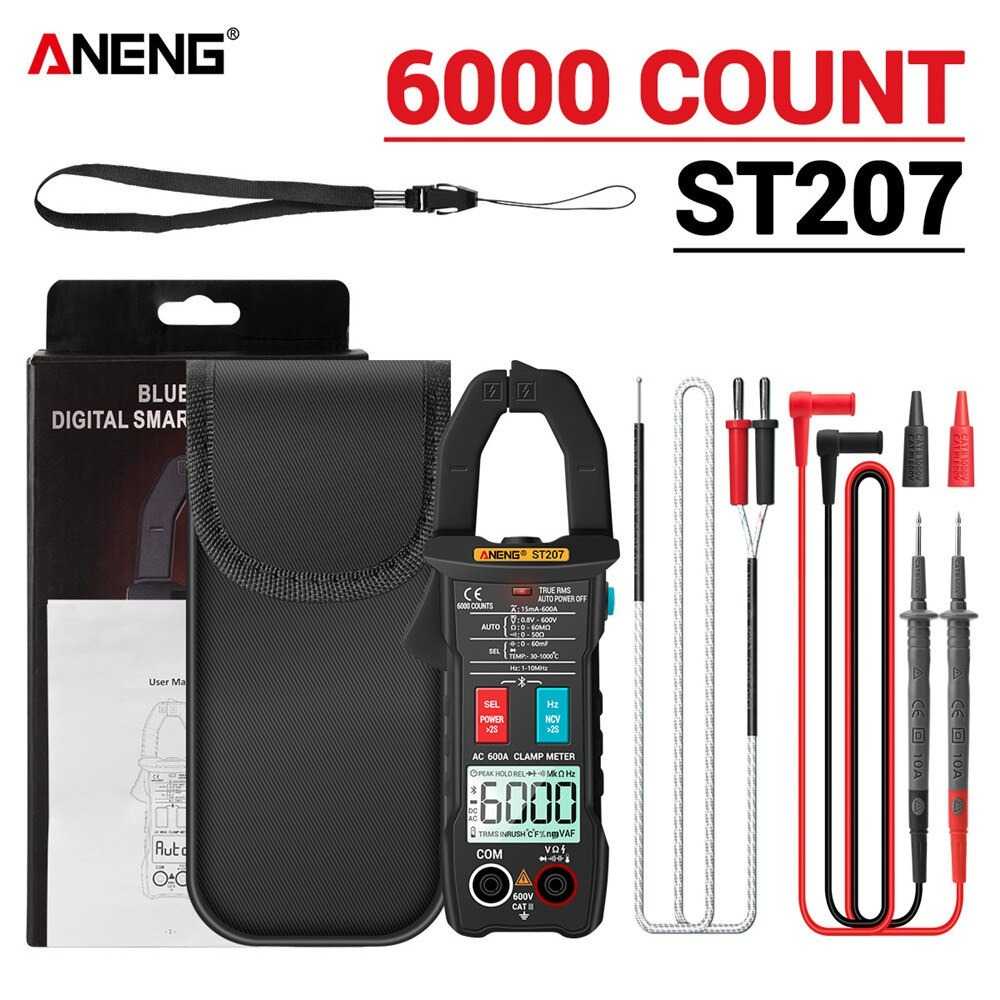 ANENG Digital Bluetooth Multimeter Voltage Tester Clamp ST207