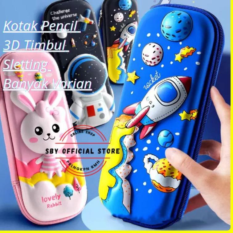 

E30 kotak pensil 3D n 2D bahan EVA n KAIN / kotak pensil anak sekolah HARGA MURAH ェ
