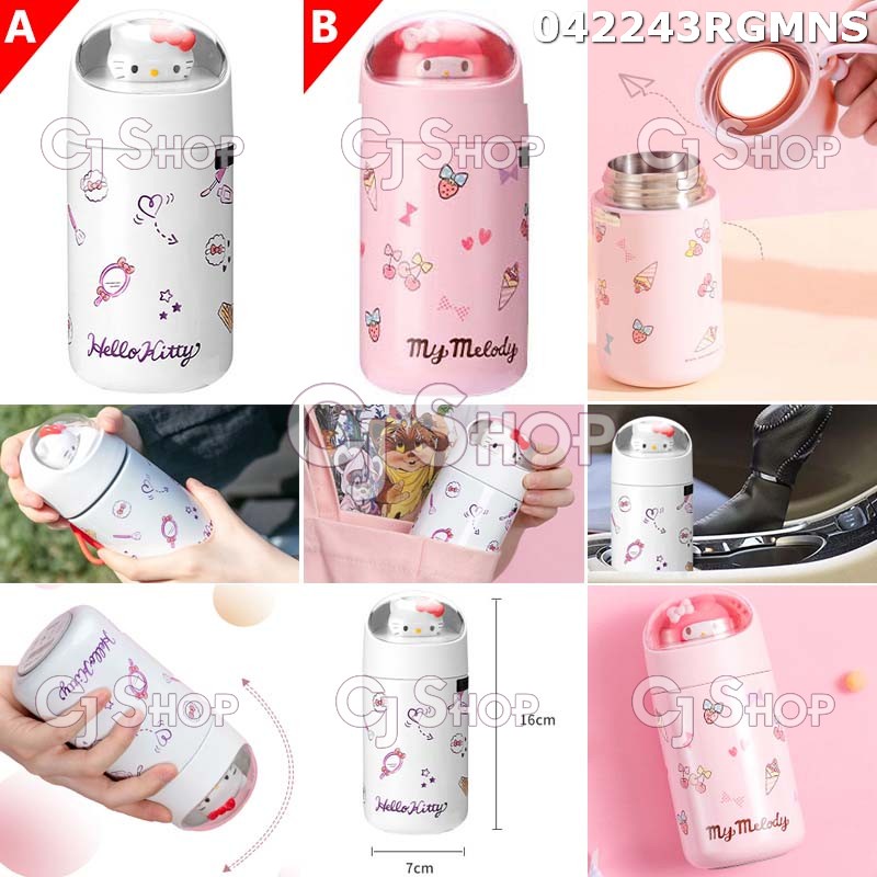 Vacuum Flask Miniso botol termos kitty melody 280ml 042243
