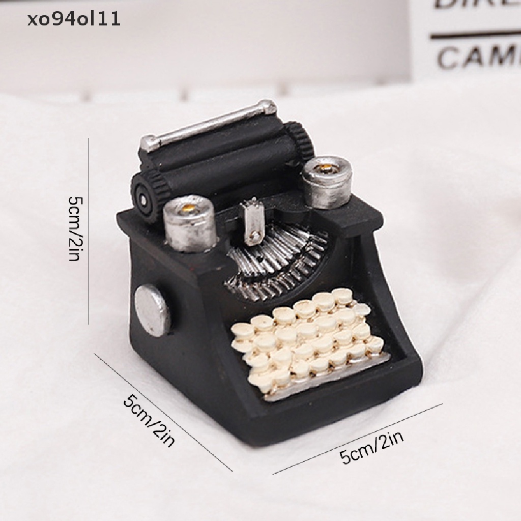 Xo Retro Mini Phonograph Miniatur Furniture Kerajinan Resin Mini Ornamen Desktop OL