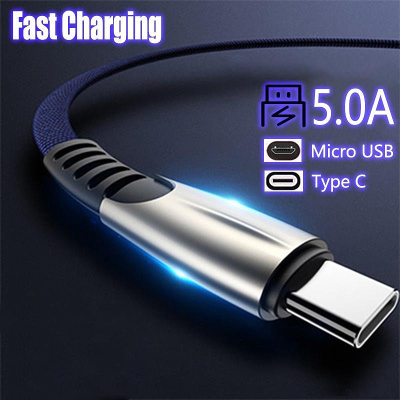 5A USB Type C / Micro USB Cable For Fast Charging Data Cord Phone Charger Samsung S10