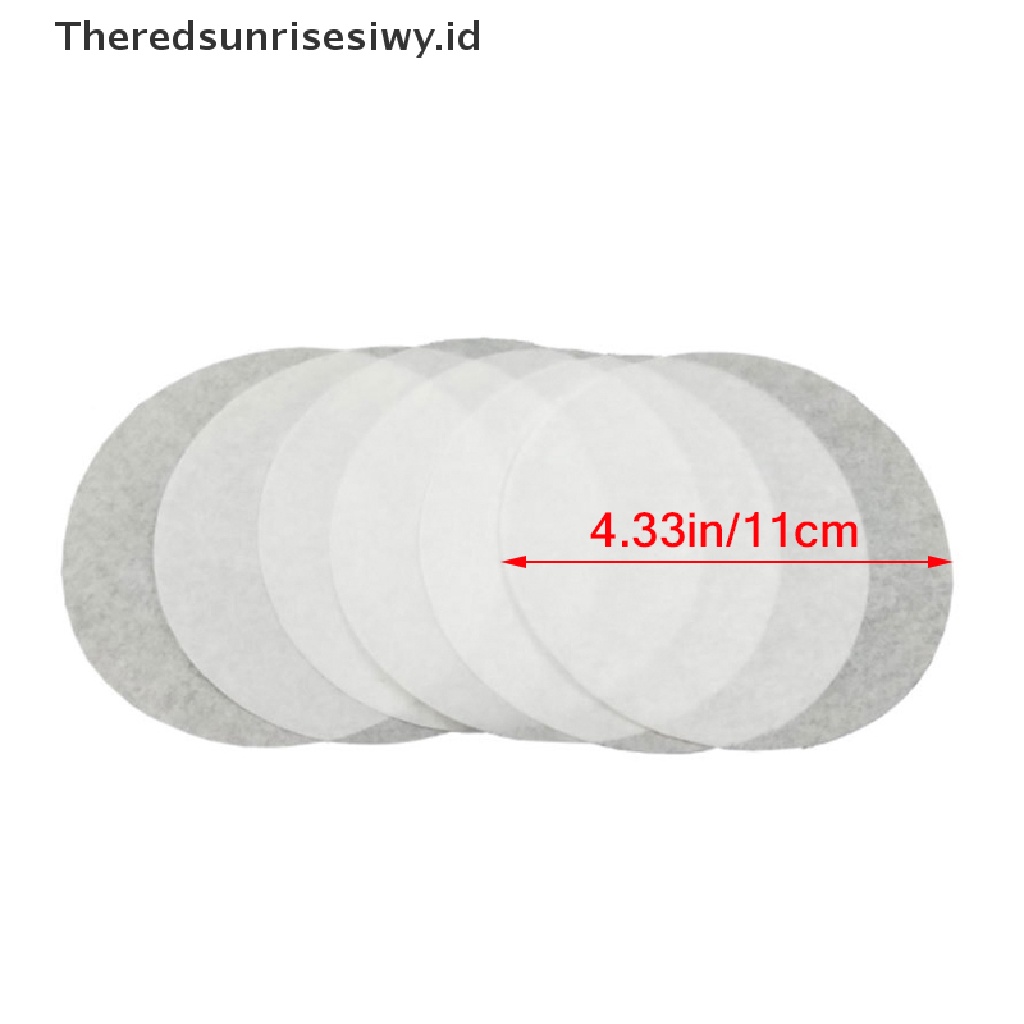 # New # 100 Pcs 11 cm Putaran Hamburger Pressure Kertas Daging Minyak Blotg Kertas Alat Dapur~
