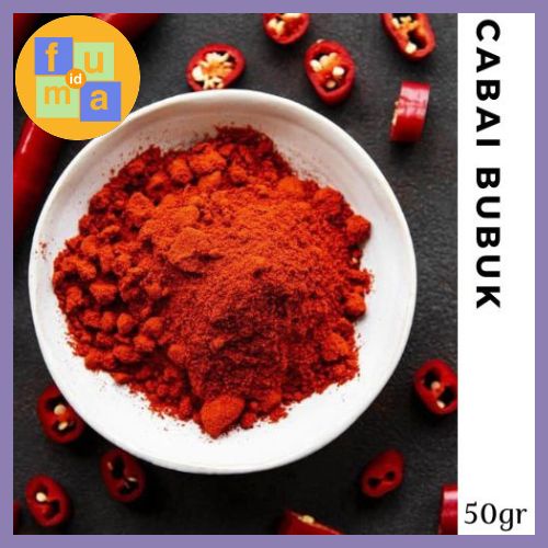 Cabe Bubuk 50gr / Chili Powder Extra spicy / Bubuk Cabai / Ground Cabai Rempah / bumbu dapur