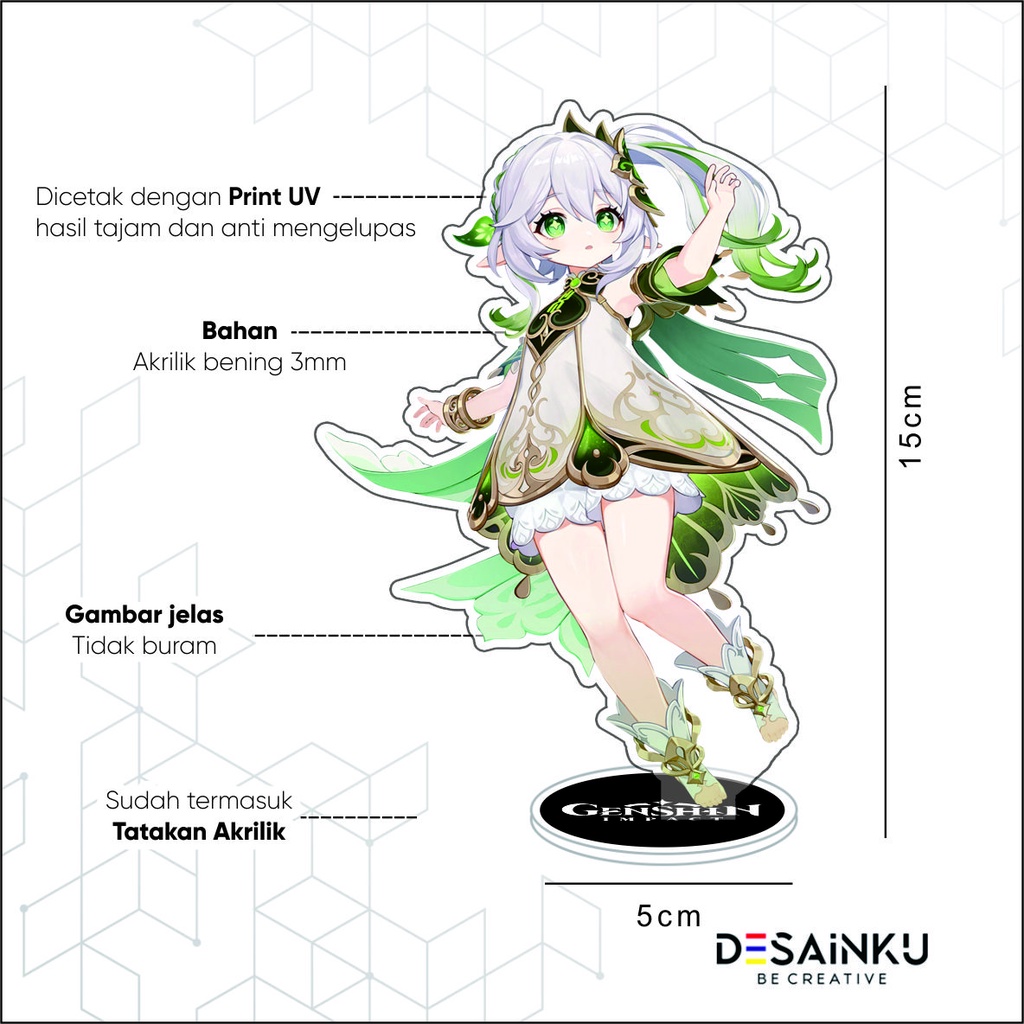 STANDEE / STAND FIGURE AKRILIK GENSHIN IMPACT EDISI NAHIDA