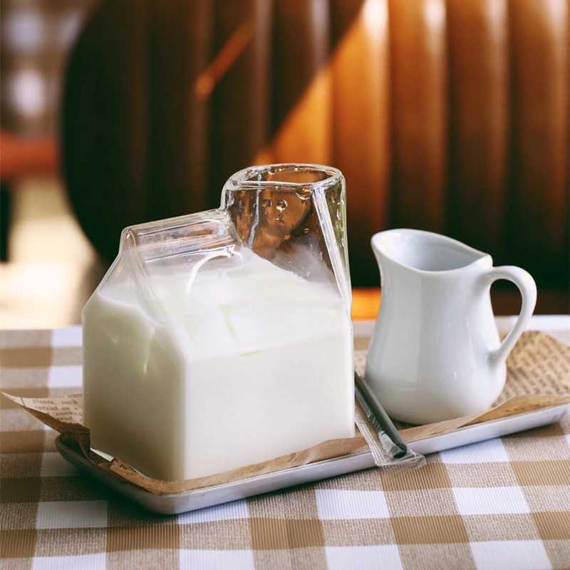 (BISA COD) FTIHSHP  Gelas Kaca Susu Borosilicate Glass Milk Box 300ml - SG101