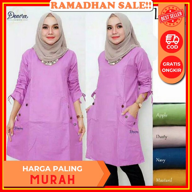 Tunik Bangkok Kaos Mix Katun Import/Fashion Wanita Modern Tunik Wanita Terbaru 2023 Atasan Wanita Ke
