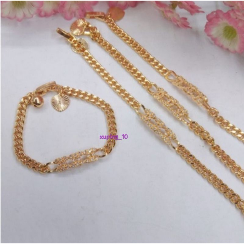 Terbaru Gelang Tangan Rante Anak Perhiasan Xuping Gold