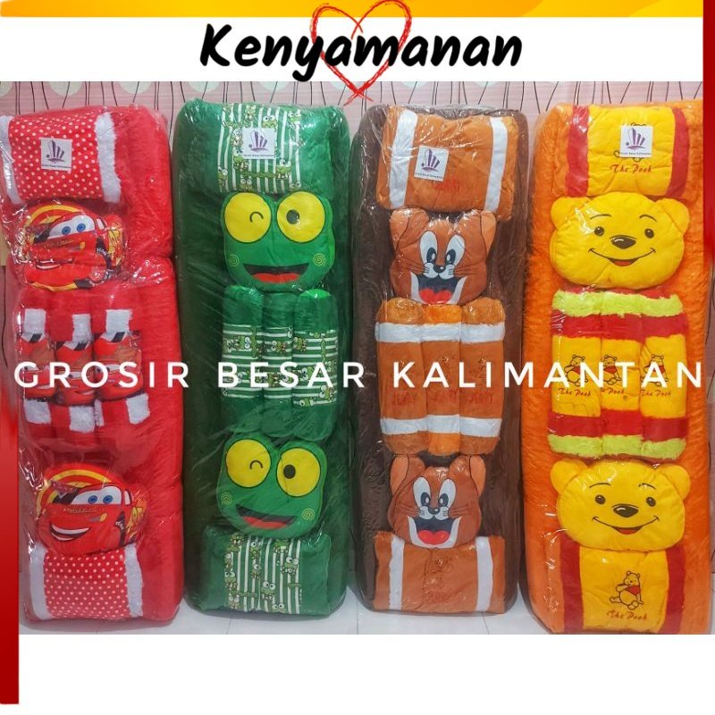 COD PROMO TERMURAH  3.7KG REAL PICT HARGA FULL SET SESUAI FOTO / Kasur Karakter Tebal Bantal 7 / Kas
