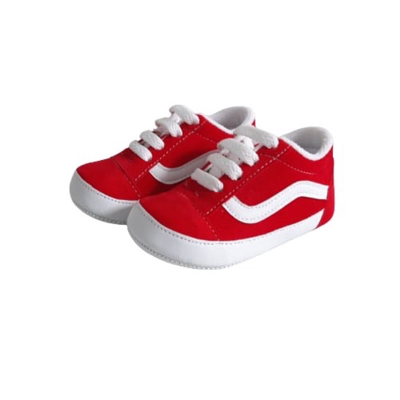 SEPATU PREWALKER BABY MOTIF GARIS / SEPATU BAYI UNISEX / SEPATU LAKI PEREMPUAN NC