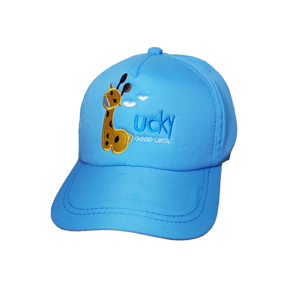 Topi Jerapah Lucky Good Luck untuk Anak Laki-laki Berusia 3-10 Tahun