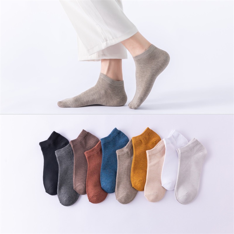 Kaos Kaki Pendek Semata Kaki Motif Polos Unisex MALLSHOPPING