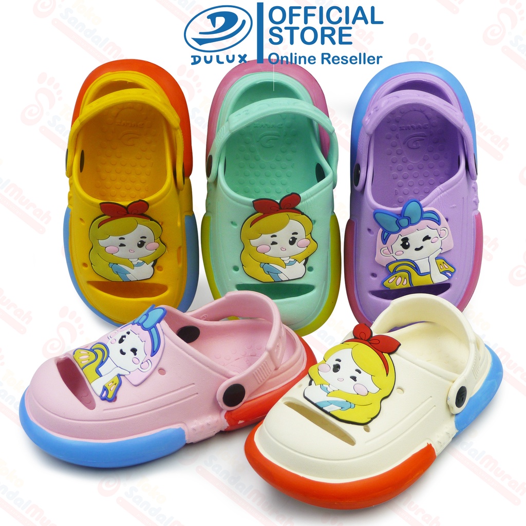 Toko Sendal Murah - Sepatu Sandal Slop Anak Uk 20 - 24 / Sandal Slop Princess Lucu / Sandal Anak Tali Belakang / Sandal Model Terbaru Kekinian [Toko Sendal Murah M 523]