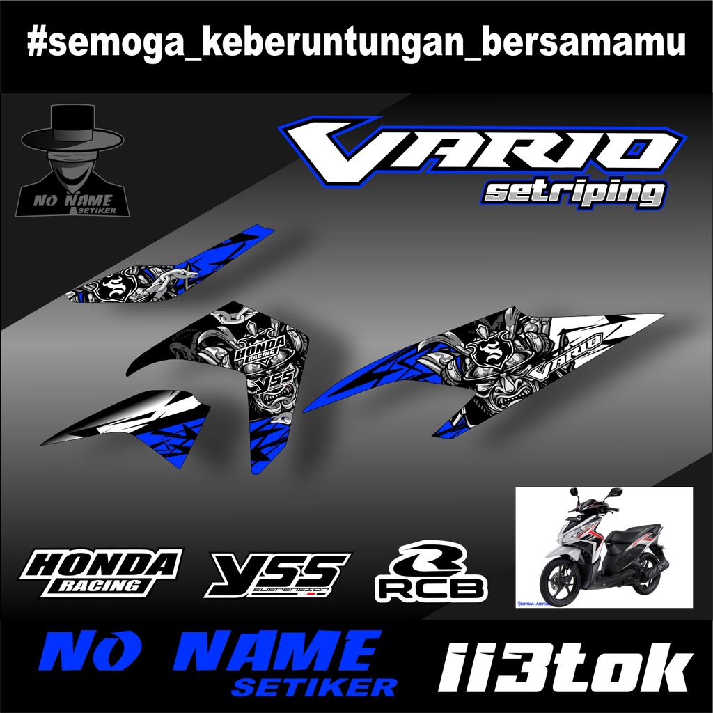 Stiker striping Vario 110 Techno Tekno (113tok) Lis Variasi