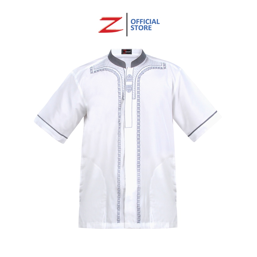 Zeintin - Baju Koko Kurta Dewasa Lengan Pendek &amp; Panjang Baju Muslim Baju Koko Terbaru Pria Bahan Cotton AT