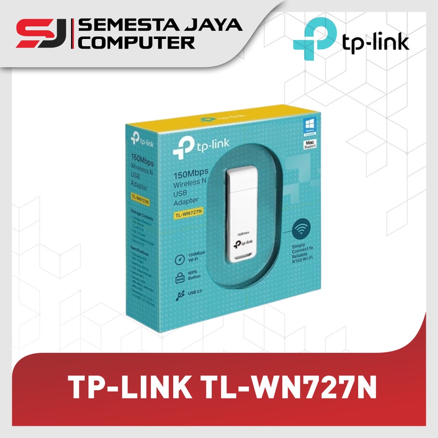 TP-LINK TL-WN727N USB WiFi Adapter 150Mbps Wireless