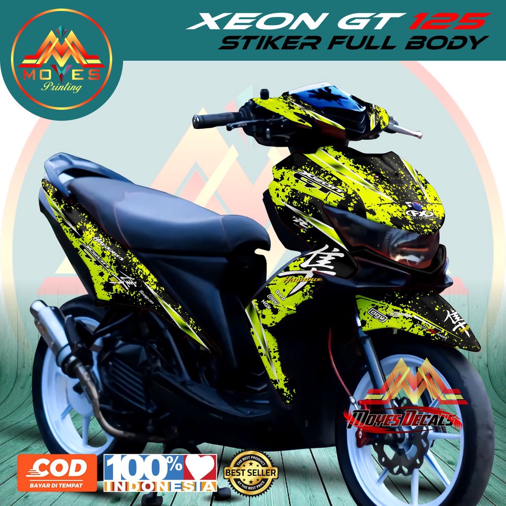 Sticker full body - Decal stiker xeon gt 125 stiker motor xeon gt 125 stiker variasi xeon gt 125 HAY