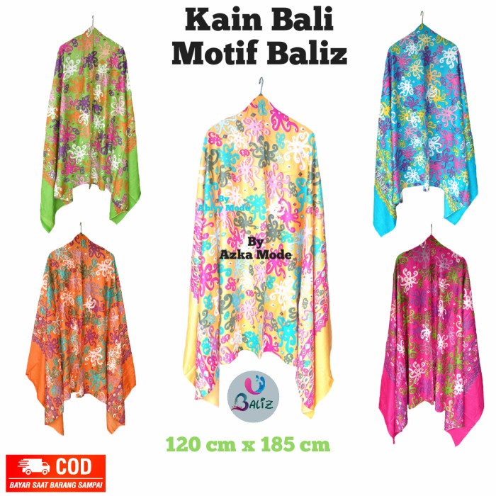 Kain Kain Bali Pantai/Kain Bali Motif Baliz Jumbo/Kain Bali Pantai Lembut