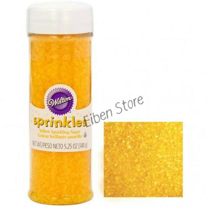 

Wilton Yellow Sparkling Sugar / Gula2 Dekorasi Kue Kuning -Btl 3,25oz