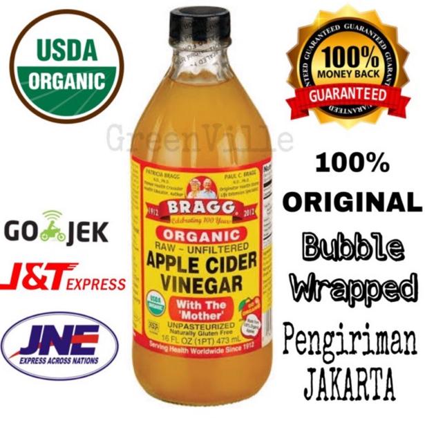 

F⚡ASH Full Promo Bragg Apple Cider Vinegar 473ml Cuka Apel Organik .,,.,.,