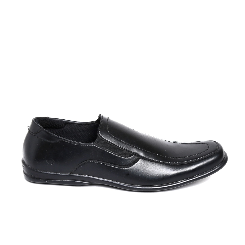 TR002 | Sepatu Slip On Hitam Tanpa Tali Pantofel Pria Casual Kerja Formal Kantor Original Pria| FORIND Terraforma