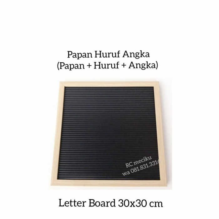 

BISA COD Letter Board 30x30cm Papan Huruf Angka Message Board
