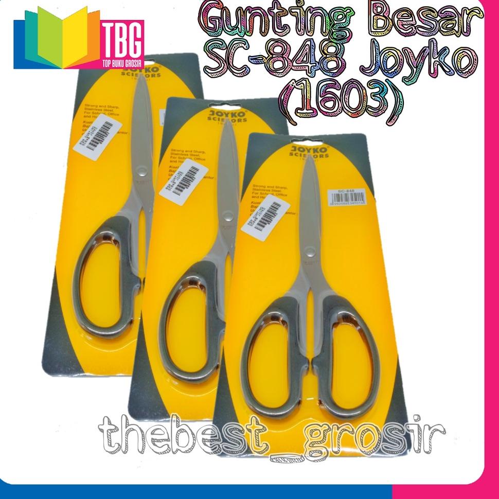 

G95 1 PCS GUNTING BESAR SC-848 JOYKO / SCISSORS JOYKO/ GUNTING STAINLESS / SCISSORS SC-848 (R-1603) GRATIS ONGKIR ㊫