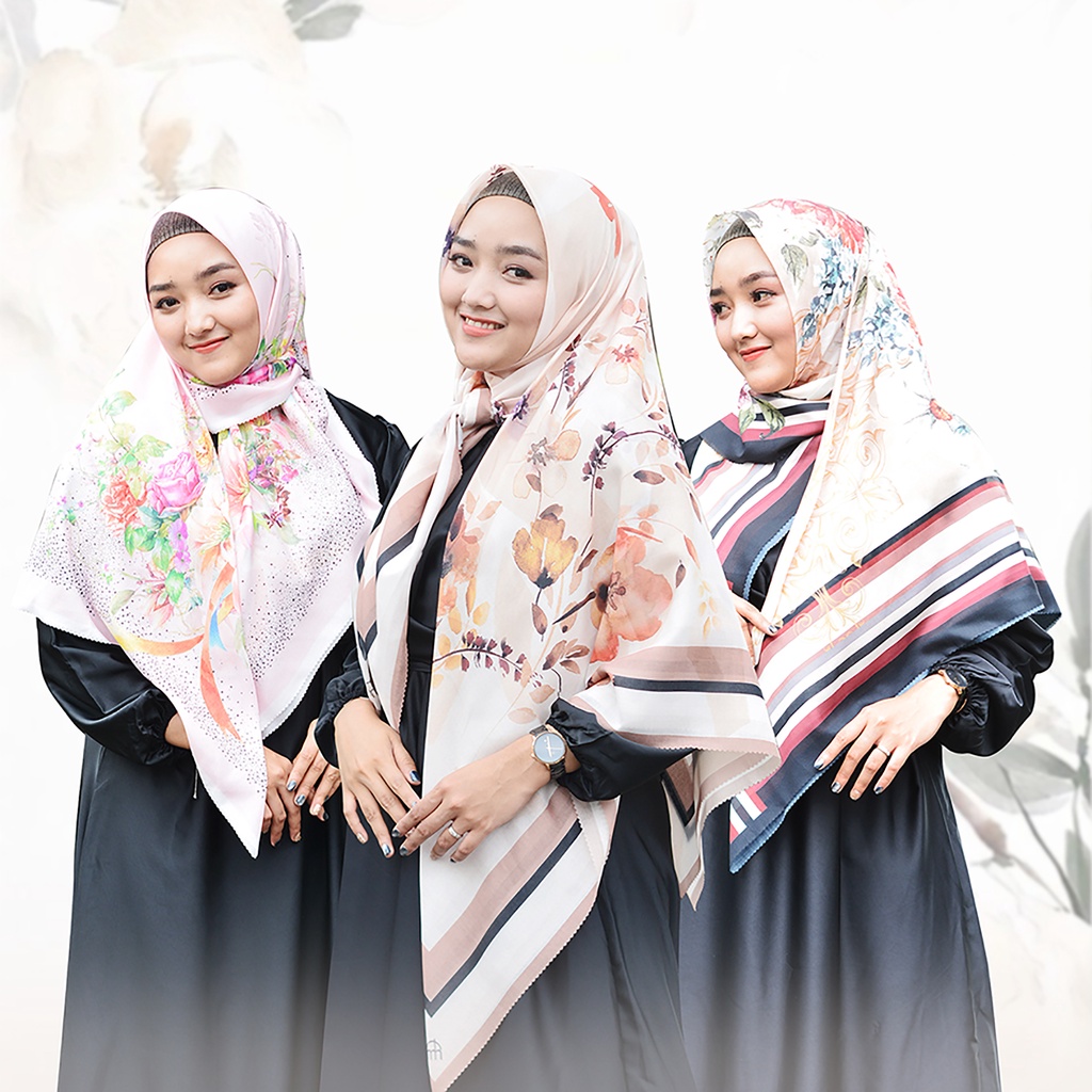 Kerudung Segi Empat 110x110 | Hijab Voal Premium | Jilbab BELLADONNA Series