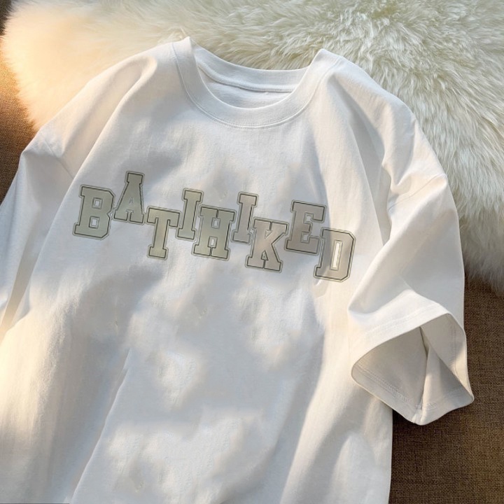 RDGF official shop 2023 versi Korea baru pola huruf kaos murah kaos t shirt oversize kaos kekinian atasan kaos kaos hitam oversize PRIA &amp; WANITA (UNISEX)