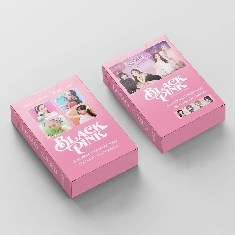 54pcs/set KPOP Blackpink Lomo Cards 2021 season greeting Photocard Lisa Jennie Jisoo Rose