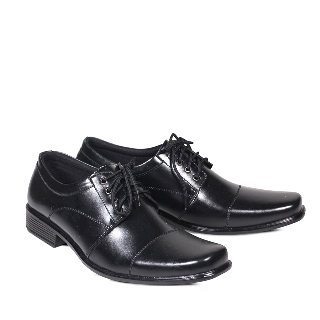 Sepatu Pantofel Pria Formal Semi Casual Hitam Kerja Sekolah Paskibra Kantor PHD Original Pantopel Terbaru Best Seller Urbancasual x CPL C12