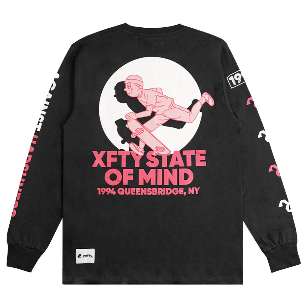 Xofty Long Slevee Tees State Black