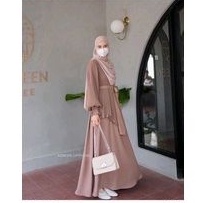Lunara dress brownie size m azmiza official