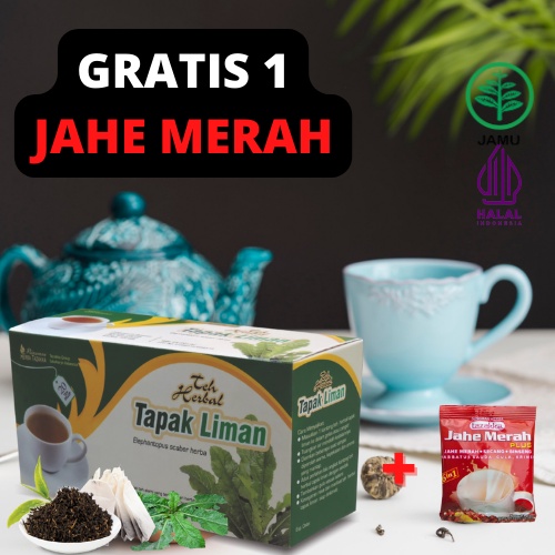 

Teh Celup TAPAK LIMAN Tazakka isi 20 kantong Anti Peradangan Sebagai ANTIBIOTIK Teh HERBAL ORYGINAL Halal sudah BPOM